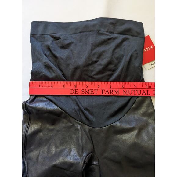 New Spanx Mama Maternity Faux Leather Leggings Pants Size XS Nwt - Picture 2 of 7